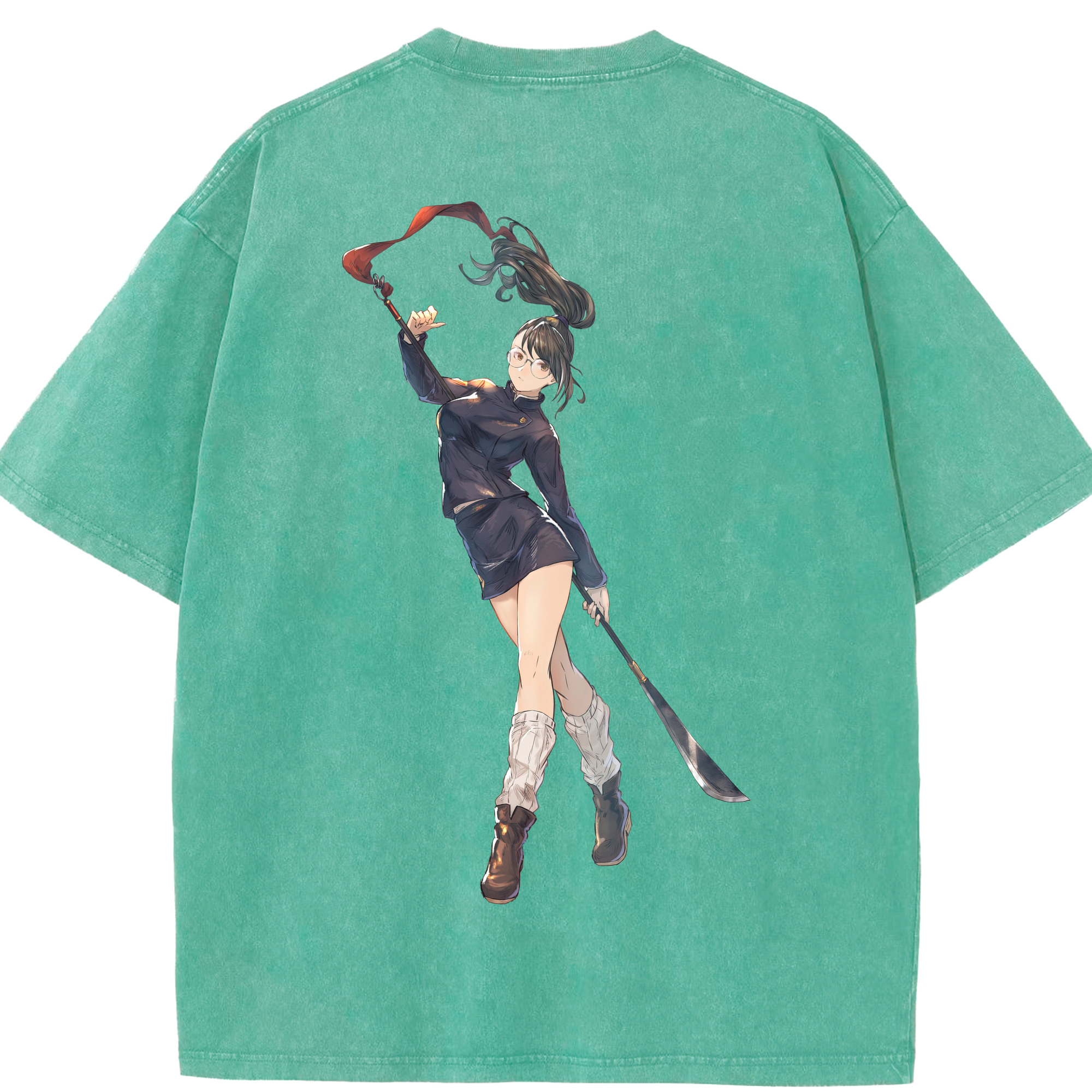 （画像用） 呪術廻戦 Jujutsu Kaisen 綿100% ヴィンテージ風 半袖Tシャツ（背面プリント）